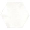 Carrelage sol hexagonal Acuarela blanc grisé 12,4x10,6 cm