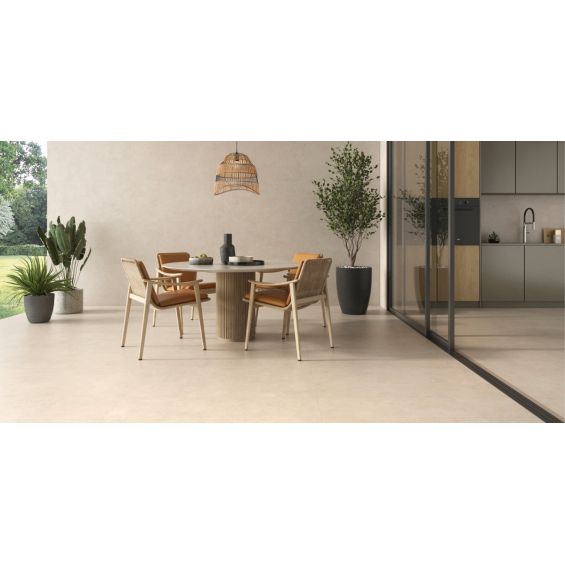 Carrelage sol extérieur moderne Peralta beige R11 60x120 cm