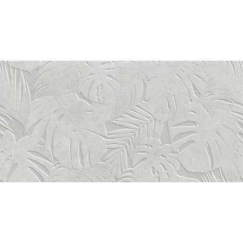 Carrelage mur décor fleur Kochi perle 60x120 cm