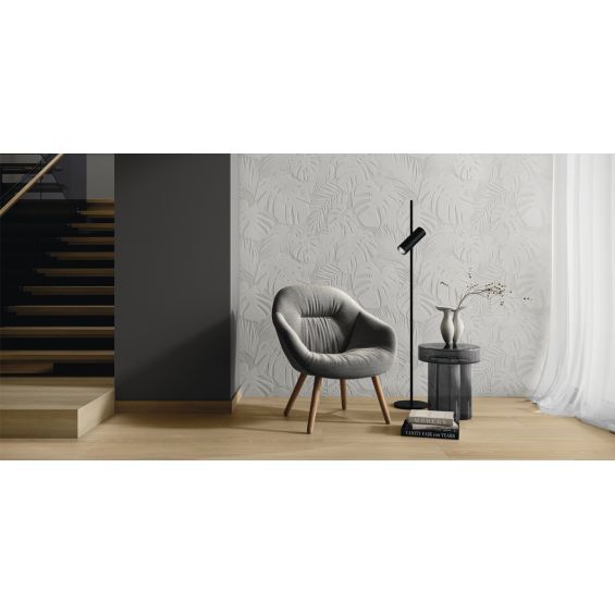 Carrelage mur décor fleur Kochi perle 60x120 cm