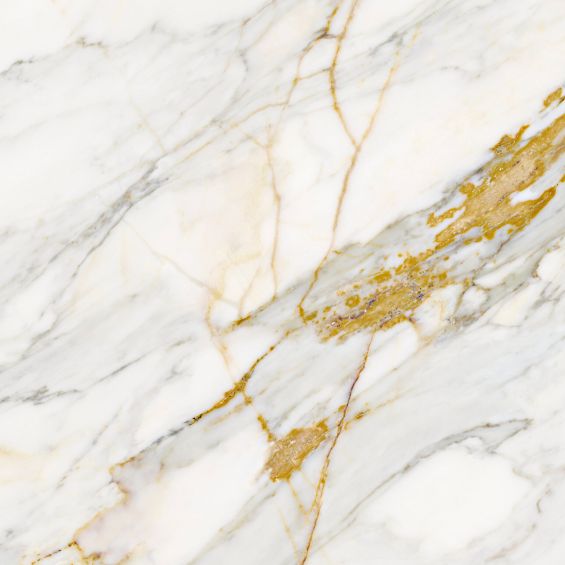 Carrelage sol effet Marbre Taj Mahal doré brillant 60x60 cm