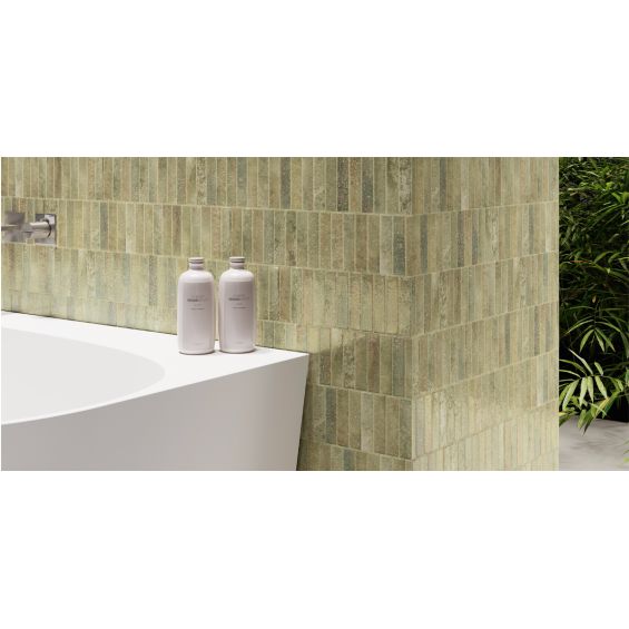 Carrelage mur effet zellige Riad terre 10x30 cm