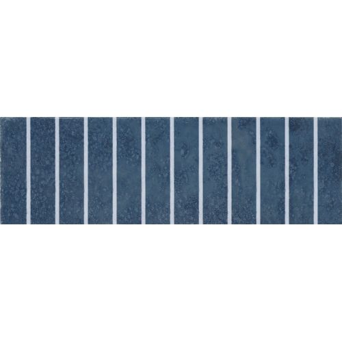 Carrelage mur effet zellige Riad bleu marine 10x30 cm