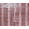 Carrelage mur effet zellige Riad bordeaux 10x30 cm