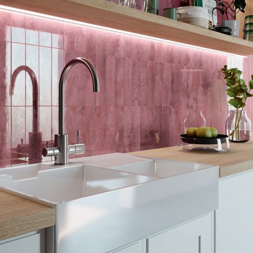 Carrelage mur effet zellige...