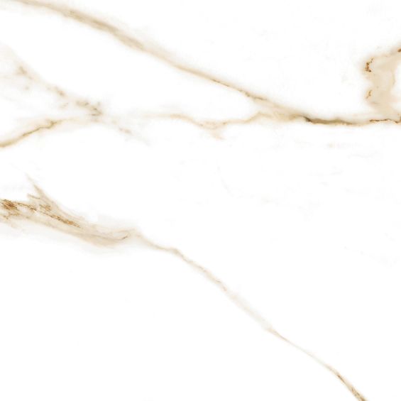 Carrelage sol brillant effet marbre Colisée or 6060 cm