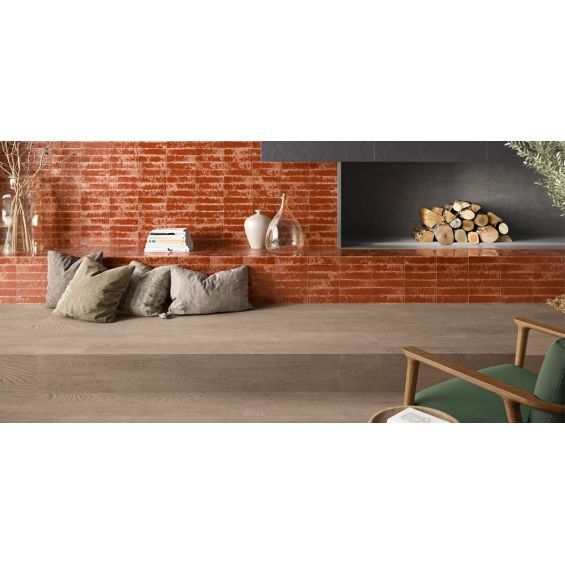 Carrelage sol imitation parquet Tijuca érable 20x120 cm