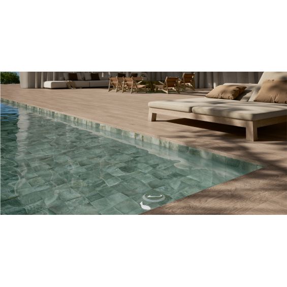 Carrelage sol extérieur effet bois Tijuca érable R11 20x120 cm