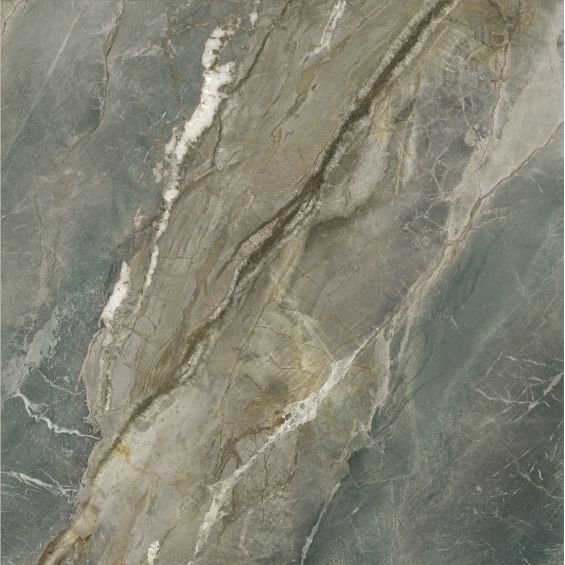 Carrelage sol et mur poli effet marbre Jumeirah vert 120x120 cm