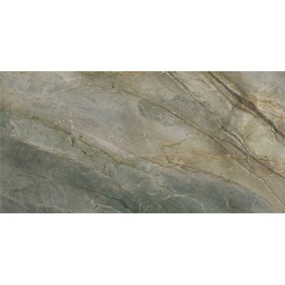 Carrelage sol et mur poli effet marbre Jumeirah vert 60x120 cm