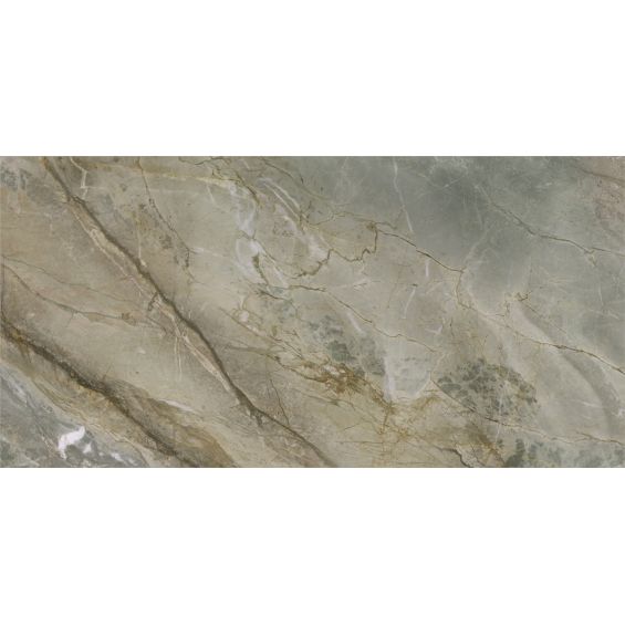 Carrelage sol et mur poli effet marbre Jumeirah vert 60x120 cm