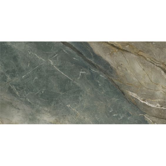 Carrelage sol et mur poli effet marbre Jumeirah vert 60x120 cm