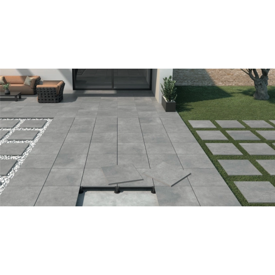 Dalle extérieur Rio 2.0grisR11 60,5x60,5 cm