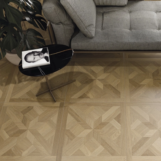 Carrelage sol imitation parquet Iraty beige 60x60 cm