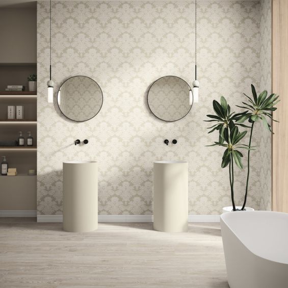 Frise Boiserie zocalo blanc 10x60 cm