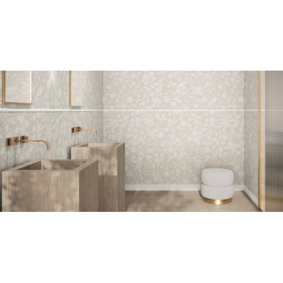 Frise Boiserie zocalo blanc 10x60 cm