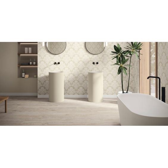 Frise Boiserie zocalo blanc 10x60 cm