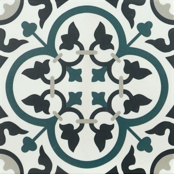 Carrelage sol effet carreaux de ciment Montaigne St-Etienne 20x20 cm