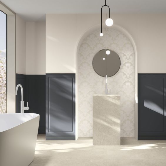 Frise Boiserie zocalo noir 10x60 cm