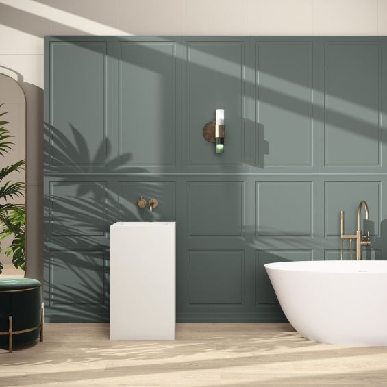 Frise Boiserie moulure vert 2x60 cm