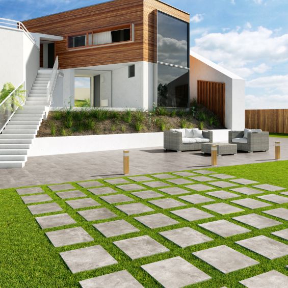 Dalle extérieur Malte 2.0 gris R11 60x60 cm