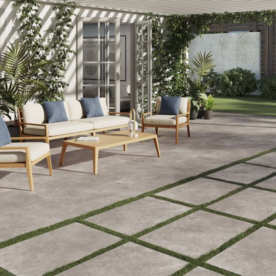 Dalle extérieur Nara 2.0 anthracite R1160x90 cm