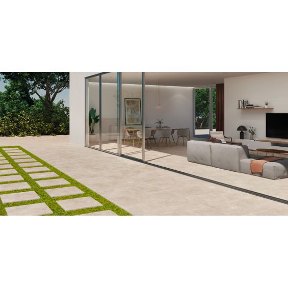 Dalle extérieur Nara 2.0 beige R1160x90 cm