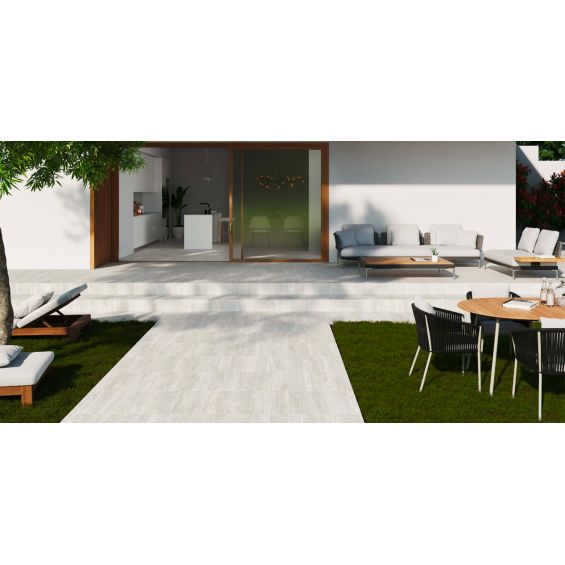 Dalle extérieur Pétra 2.0 ivoire R11 60x90 cm