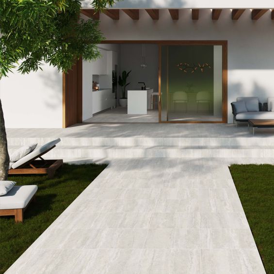 Dalle extérieur Pétra 2.0 ivoire R11 60x90 cm