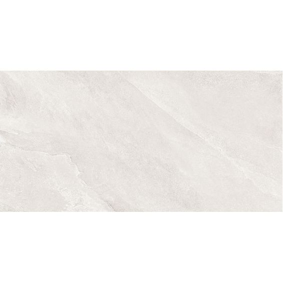 Dalle extérieur effet pierre Volcania 2.0 blanc griséR11 60x120 cm