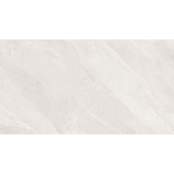 Dalle extérieur effet pierre Volcania 2.0 blanc griséR11 60x120 cm