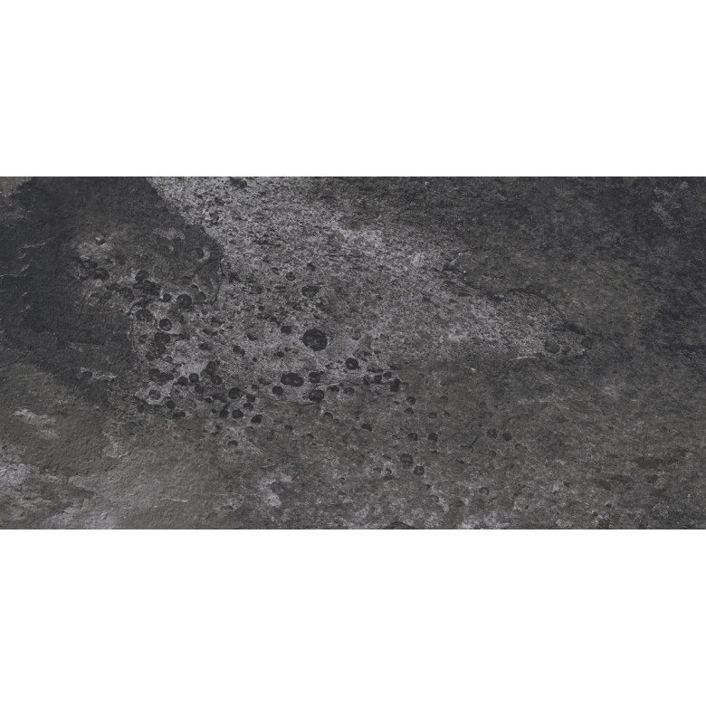 Carrelage sol extérieur effet pierre de Bali Kuta Black R11 30x60 cm