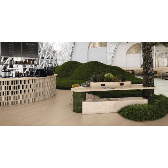 Carrelage mur effet zellige Médina crème 13x13 cm