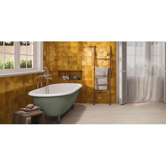 Carrelage mur effet zellige Médina ocre 13x13 cm