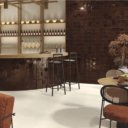 Carrelage mur effet zellige...