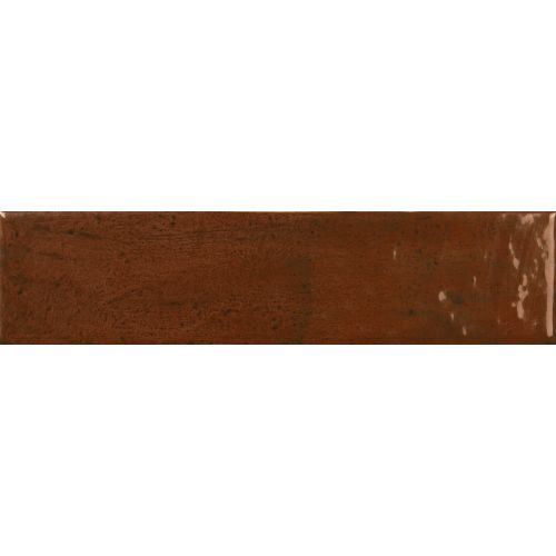 Carrelage mur effet zellige Médina marron6,3x24,6 cm