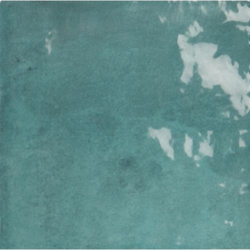 Carrelage mur effet zellige Médina turquoise 13x13 cm