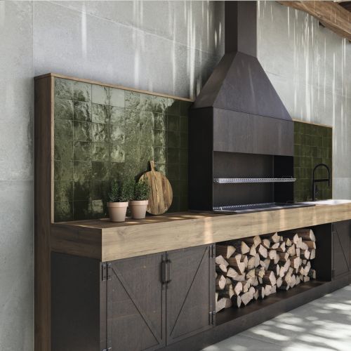 Carrelage mur effet zellige...