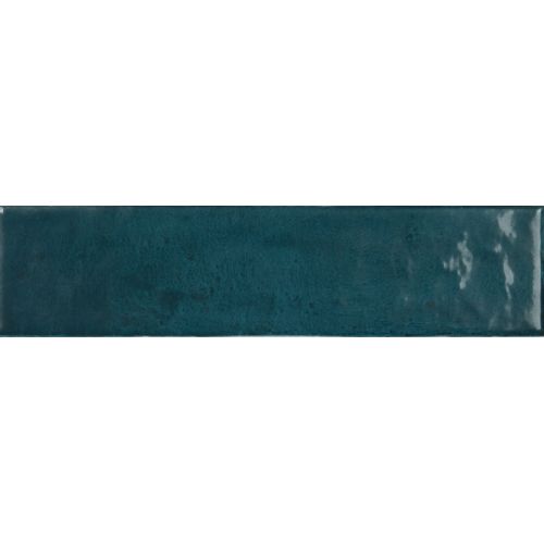 Carrelage mur effet zellige Médina bleu marine6,3x24,6 cm