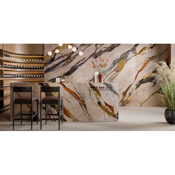 Carrelage sol et mur poli effet marbre Palazzo sicilia 60x120 cm