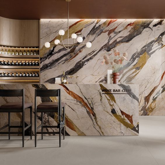 Carrelage sol et mur poli effet marbre Palazzo sicilia 60x120 cm