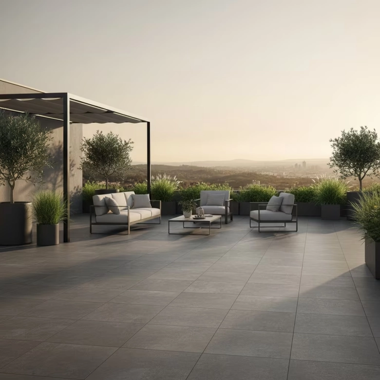 Dalle extérieur Malte 2.0 anthracite R11 60x120 cm