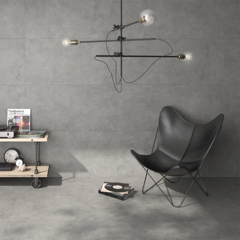 Carrelage sol moderne Nikkō gris90x90 cm