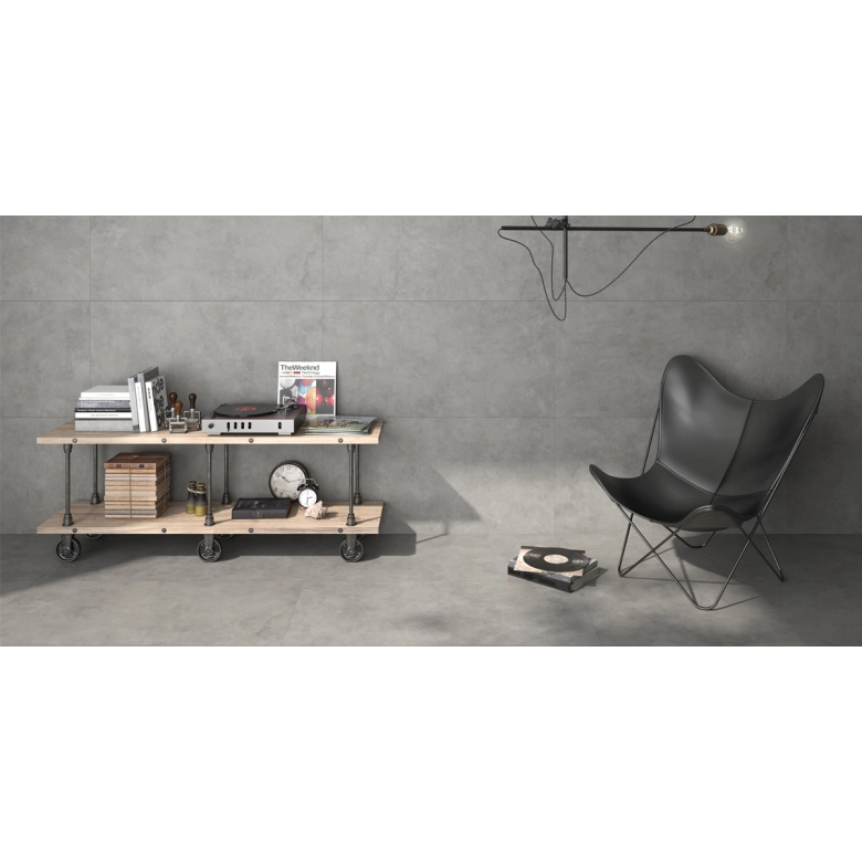 Carrelage sol moderne Nikkō gris90x90 cm