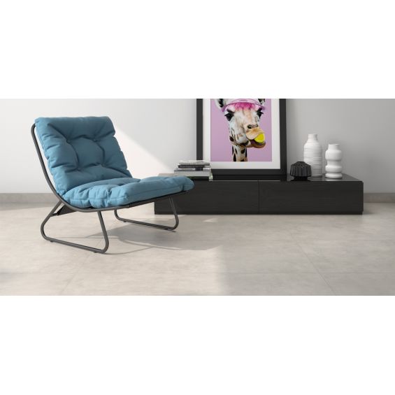 Carrelage sol moderne Nikkō gris cendré 90x90 cm