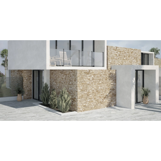 Carrelage effet parement Maduro beige 32x89 cm