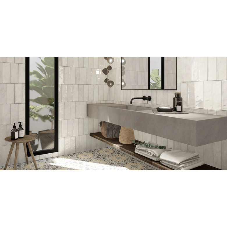 Carrelage mur Antica blanc 10x30 cm