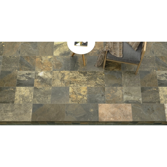 Dalle extérieur effet pierre Krabi 2.0 vert R11 60x120 cm