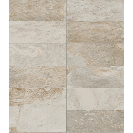 Carrelage sol extérieur Pierre de Bali Météor Mix terre R11 30x60 cm