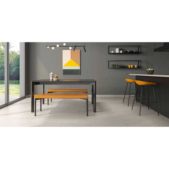 Carrelage sol effet pierre Tikal Perle 100x100 cm